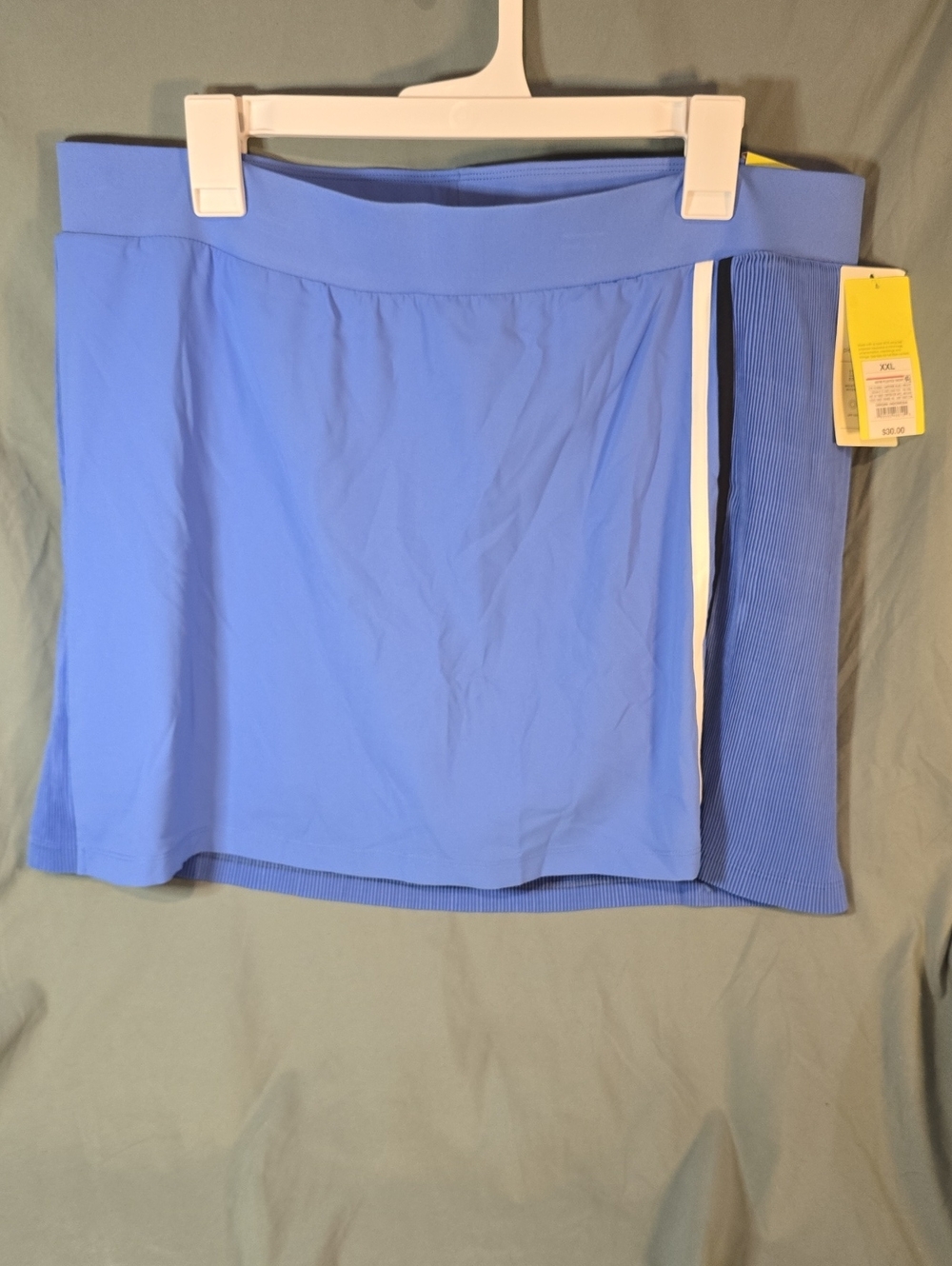 all in motion Periwinkle Athletic Skirt with Contrast Stripe